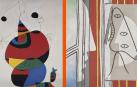 La exposición 'Miró-Picasso' coincidirá con el 50 aniversario de la muerte del pintor malagueño y el 40 del artista barcelonés
