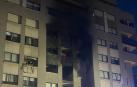 Estado en el que ha quedado un edificio de Valladolid tras una explosión que deja varios heridos