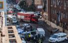 Incendio de un edificio desatado esta madrugada en el centro de la ciudad sudafricana de Johannesburgo