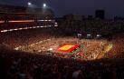El partido de voleibol entre los equipos Nebraska Cornhuskers y Omana Maveriks