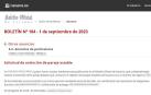 Captura del anuncio publicado en el BON de este viernes