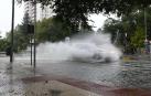 Jornada de lluvia y tormentas en Pamplona
