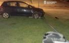 Un conductor ebrio se sale de la vía y colisiona contra una farola en en la carretera de Badostain