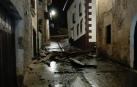Escombros en la calle