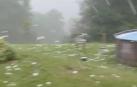 La tormenta descargó también sobre el País Vasco dejando imágenes impactantes de la granizada