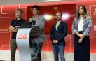 Eloy del Pozo, Elma Saiz, Xabier Sagardoy y Marina Curiel, en rueda de prensa