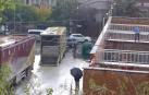 La lluvia ha anegado el coso