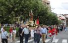 La Virgen del Rosario por las calles de Huarte seguida de su ciudadanía