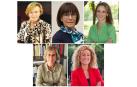 En la fila superior, de izda. a dcha., Carmen Asiain, Mercedes Ferro e Hildegart González. Debajo, de izda. a dcha., Blanca Marín Fernández y Cristina García-Vivar.