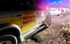 Efectivos de Bomberos participan en el rescate de un joven tras caer desde el mirador de Ubrique a una altura de diez metros