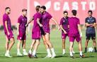 Sesión de entrenamiento del Sevilla este martes, 19 de septiembre