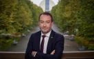 Ramón Gonzalo (Logroño, 1972), reelegido rector de la UPNA, esta semana en su despacho.