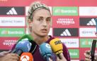 Alexia Putellas, en sus declaraciones ante los medios este domingo en Sevilla