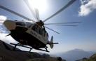 Helicóptero de la Guardia Civil, en el Pirineo oscense