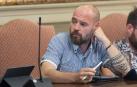 Marius Gutiérrez, durante un pleno en el Ayuntamiento de Tudela