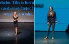 Oxana Plugina (izda) y Beatriz Aguinaga (dcha), durante sus respectivas exposiciones