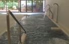 El balneario urbano de Iturrama, situado en el edificio de Civivox de la calle Esquíroz
