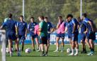 Jagoba Arrasate durante el entrenamiento de Osasuna en Tajonar esta semana