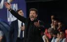 El Cholo Simeone, en el partido Osasuna-Atlético de Madrid disputado en El Sadar