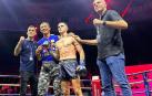 El navarro Ion Fernández, segundo por la derecha. Su hermano, Mikel, aparece en primer lugar.