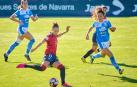 Un momento del partido que ha enfrentado este domingo en Tajonar a Osasuna Femenino y Alhama