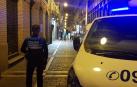 Una patrulla de la Policía Municipal, en la calle San Gregorio