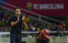 Xavi Hernández, técnico del F. C. Barcelona
