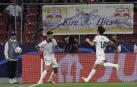 Brais celebra su gol ante el Salzburgo