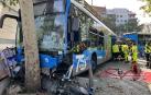 El autobús ha acabado chocando contra un árbol