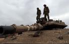 Soldados israelíes en la frontera con Gaza