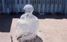 El alma del Ebro, obra de Jaume Plensa. Está formada por un conglomerado de letras de acero. Se encuentra frente al Palacio de Congresos de Zaragoza