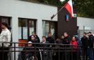 Gente haciendo fila para votar este pasado domingo en Warsaw, Polonia