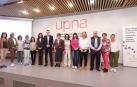 El director general de Salud y la vicerrectora de la UPNA junto con representantes de los tres observatorios de muerte digna existentes en España
