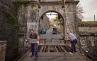 Obras de restauración del Portal de Francia