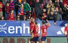 Celebración del primer gol de Osasuna al Granada