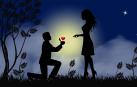 Ilustración de una pareja de enamorados