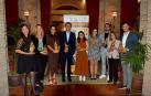 Los premiados: Carolina Calvo, Lara Villanueva, María Avizanda, Fernando Belzunce, Miriam Huárriz, Iranzu Larrasoaña, Asier Aldea, Diana de Miguel y Pablo Lasaosa. Falta Salva Arellano.