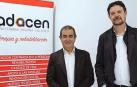 Alberto Mantilla Blanco (presidente del Colegio Oficial de Farmacéuticos) y Andrés Ilundáin Esquíroz (director de Adacen), durante la rueda de prensa