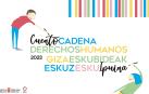 Cartel del certamen "Cuento cadena Derechos Humanos"