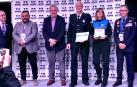 Responsables de la Policía Municipal de Pamplona recogen el galardón en el marco ce los VIII Premios Nacionales de Seguridad Vial sobre las Policías Locales