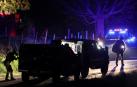 Agentes de policía, durante el rastreo