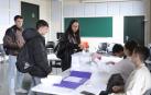 Una imagen de la votación para el Claustro captada en el Aulario del campus de Arrosadia de la UPNA