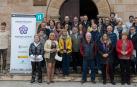 Vecinos y representantes municipales de los pueblos de la Sierra de Codés, en la jornada sobre vivienda celebrada este viernes