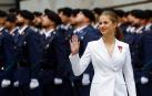 La princesa Leonor, a su llegada al Congreso