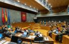 El hemiciclo del Parlamento de Navarra, durante una sesión plenaria.