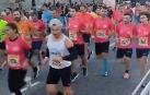 Salida de la prueba de 21 kilómetros de la carrera de Las Murallas de Pamplona