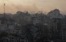 Edificios destruidos por los bombardeos en el norte de la Franja de Gaza