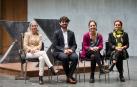 Cristina López (UPN), Kevin Lucero (PSN), Irati Jiménez (EH Bildu) y Blanca Regúlez (Geroa Bai), miembros del Consejo de Transparencia de Navarra