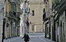 Calle Curia, llamada “rúa Mayor de la Navarrería” cuando en el siglo XV vivía en ella Simón de Clavería