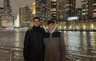 Álvaro y Gonzalo Sanz Cristóbal, en la ciudad de Chicago
